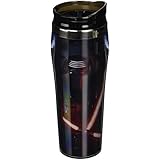 Silver Buffalo SE0470 Disney Star Wars Ep7 Kylo Ren Poster Curved Plastic Travel Tumbler, 16 oz, Multicolor