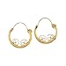 14K Yellow Gold Children's Filigree Hoop Earrings