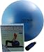 Fitness-Mad Swiss Ball with Pump & DVD 75cm Blue