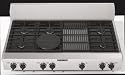 KGCP482KSS Kitchenaid 48" Gas Cooktop 6 Burners with Grill Porcelain-on-Steel - Stainless Steel