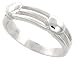 1/4 (5.5 mm) Sterling Silver High Polished Ring w/ 2 Hearts