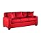 Capri Microsuede Sleeper Sofa - Red (Queen)