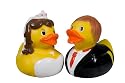Badeente Hochzeit  "Franz & Heidi" Hochzeitsgeschenk Dekoration