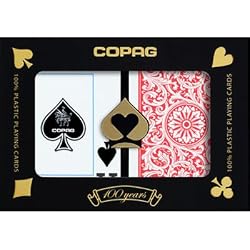 Copag Poker 1546 Jumbo Index Plastic Playing Cards (Blue/Red)