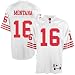 Reebok San Francisco 49ers Joe Montana Premier White Throwback Jersey