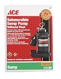 ACE SUBMERSIBLE SUMP PUMP 1/3 HP