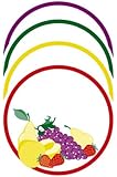 Decorative Round Fruit Labels, Pack of 40