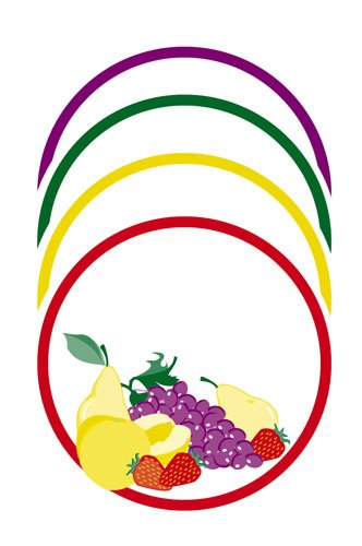 Decorative Round Fruit Labels, Pack of 40 by Jelly Jars