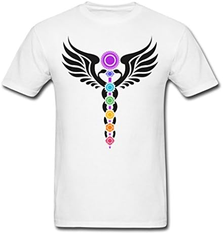 Black Memories Winged Serpent Cosmic Energy Youth Men's T-shirts White S
