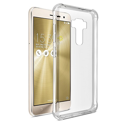 ASUS ZenFone 3 ZE552KL (5.5 inch) Case, [2 PACK] SPARIN [Precise Design] [Scratch Resistant] [Shock Absorbing] Nature TPU Soft Cover for ZenFone 3 ZE552KL ONLY, Clear +