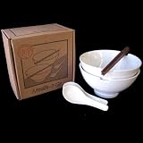 BIA Cordon Bleu 6-Piece Noodles-2-Go Noodle Bowl Set, White