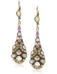 Sorrelli "Mirage" Crystal Teardrop Dangle Gold-Tone Earrings