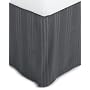 Pinzon Graphite Stripe Cotton Sateen California King Bed Skirt