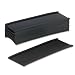 Magna Visual Magnetic Card Holders, 6 X 2 Inches, Charcoal, 10 Per Pack (mch-260p)