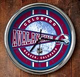 Colorado Avalanche Chrome Wall Clock