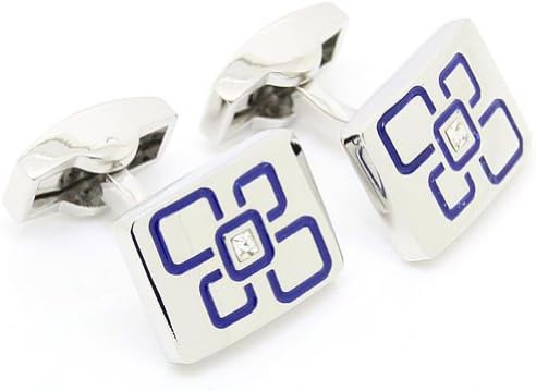 Trendy Diamond Blue Crystal Cufflinks