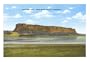 Steamboat Rock, Upper Grand Coulee, Washington Art Poster Print, 18x13