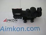 AIM Sports 4X32 Dual Color Illuminated Scope W/Fiber Optic Sight JTDFO432G