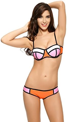 Santana 2015 Newest Style Colour Block Neoprene Bikini Wet Suit-3