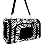 PrimaDona Kiltrex Treated (Bedbug Protected) Zebra Black Trim Pet Dog Cat Carrier - 14