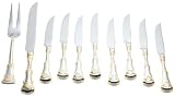 Royal Albert Old Country Roses 10 Pc Steak Knife Set with Chest