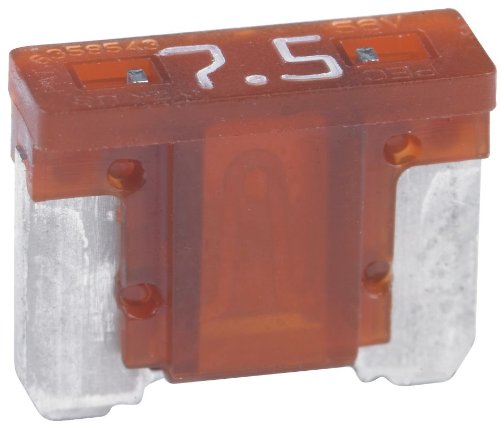 Bussmann BP/ATM-7-1/2LP-RP Brown ATM Low-Profile 7-1/2 Amp Fast-Acting Automotive Mini Blade Fuses - 5 per Card