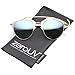 zeroUV - Modern Fashion Metal Double Bridge Mirror Lens Pantos Aviator Sunglasses 50mm