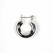 Sterling Silver Plain Hoop Earrings - Size: 24mm