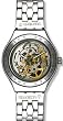 Swatch Men's Irony YAS100G Silver Stainless-Steel Automatic Watch with Silver Dial