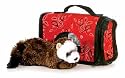 Plush Cuddley Critters Ferret Fancy Pal Pet Carrier 8"