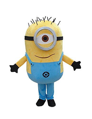 Despicable Me Minions Mascot Costume Cosplay Costumes (L, As picture)
