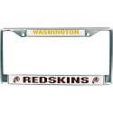 Washington Redskins Chrome License Plate Holder