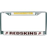 Washington Redskins Chrome License Plate Holder
