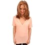American Apparel 6456W Women's Sheer Jersey Short Sleeve Deep V-Neck