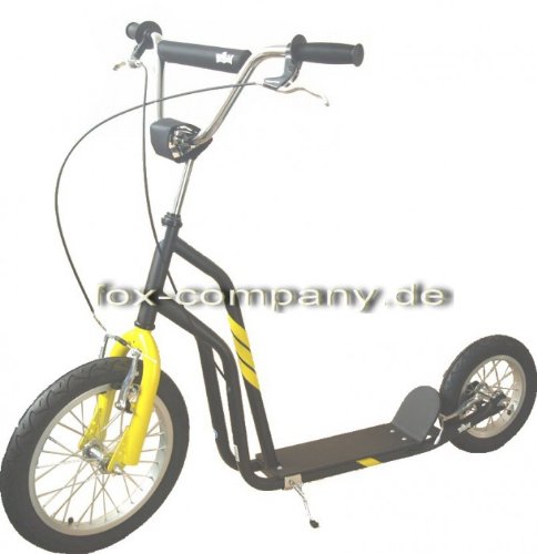 Yedoo City-Line Superior 16'+12' Scooter Roller Tretroller black/yellow Yedoo City-Line Superior 16'+12' Scooter Roller Tretroller black/yellow
