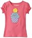 Flapdoodles Toddler Girls Ruffle Sleeve Cupcake Top