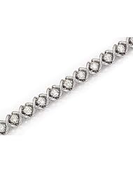 14kt Yellow Gold XO Diamond Bracelet 2.00ct TW