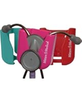 Three Mitten Medical Professional Stethoscope Holders with Scrub-Lock (TM) [One of each color]