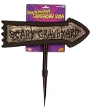 Glow in the Dark Scary Grave Yard Sign