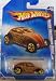 Hot Wheels 2009 Heat Fleet Custom Volkswagen VW Beetle Bug 5/10 121/190 BROWN