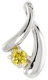 41QOxiVvWEL. SL160  Sterling Silver Freeform Pendant Rhodium Plated w/ Round