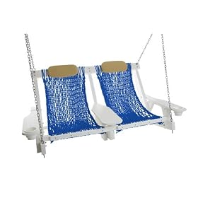 Durawood Double Deluxe Swing Body - Coastal Blue by Porch Swings