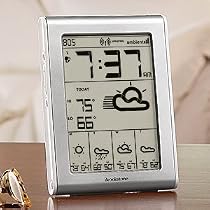 Brookstone WeahterCast Alarm Clock Wireless 5-day Forecaster