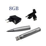 Stylo à Bille - Appareil Photo - Clé USB 8GB Interne (Spy Pen)