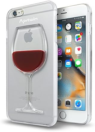 iPhone 6 Case, iPhone 6S Case, JIT Shop® Hard Plastic Case For iPhone 6/6S (4.7Inch) -- 3D Wine Glass Series [Red]
