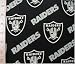Oakland Raiders Black Cotton Fabric (By the Yard)