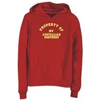 Sweatshirt Woman Red " Property Of My Australian Shepherd " Dog