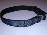 Sandia Pet Products Purple Indian Blanket Pattern Medium Dog Collar