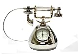 Antique Inspired Telephone Clock - Decorative Clock