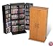 Tall Locking Audio Video Storage Cabinet 0205 -Oak